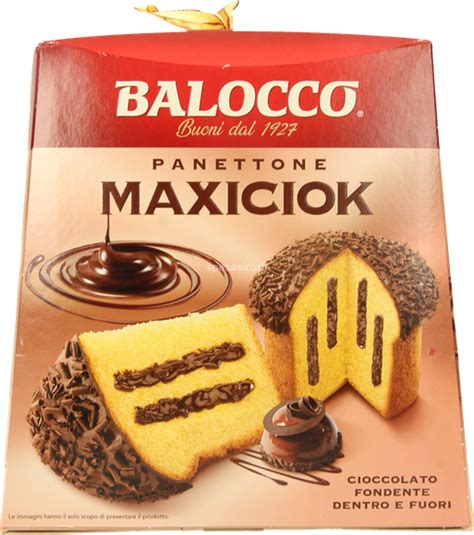 BALOCCO PANETTONE MAXICIOK CIOCC. FONDENTE GR.800