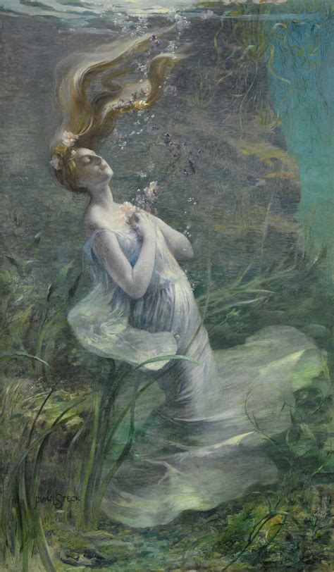 Narrative Painting - Paul Albert Steck, Ophelia, 1895