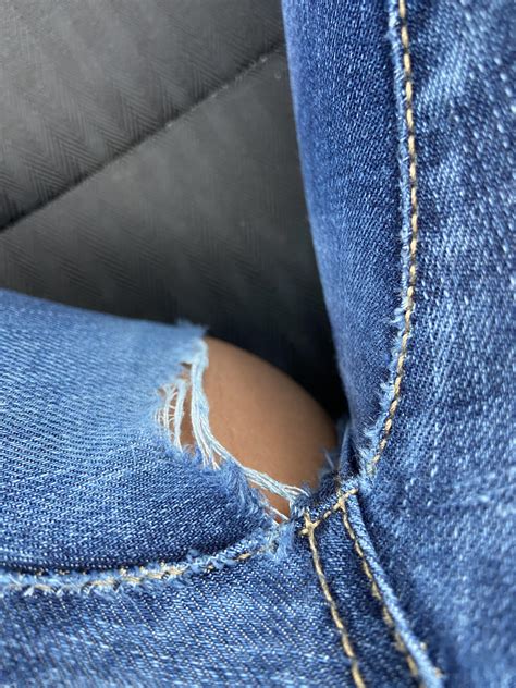 My jeans ripped right near my upper thigh and I still have 3 more hours