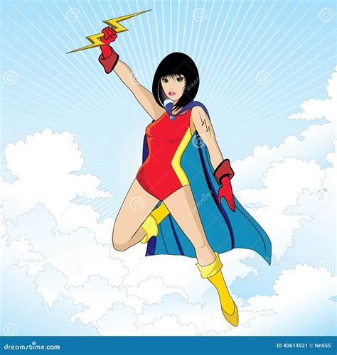 Super Heroine Character Stock Vector - Image: 40614521