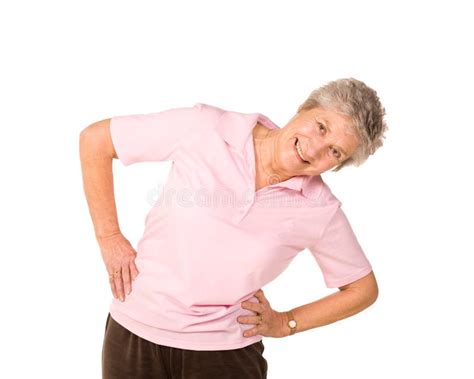 Senior Lady Stretching before Exercise Stock Photo - Image of health ...