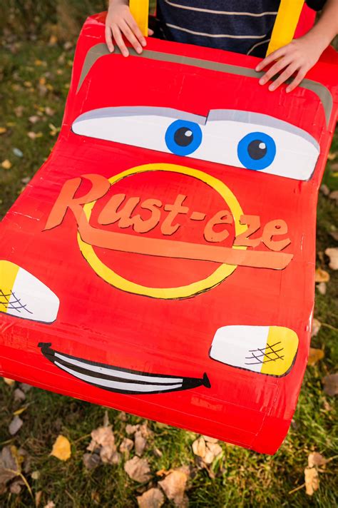 diy lightening mcqueen kids costume em victory studio