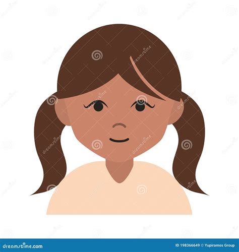 Personagem Morena Desenho - Bonitinha Morena Personagem De Desenho Animado Fêmea ícone Achatado ...