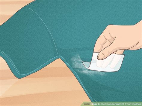 how to get deodorant off black shirt