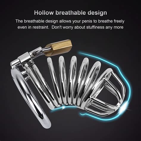 Cock Cage Male Chastity Device Locked Cage Sex Toy,Lock Contains 3