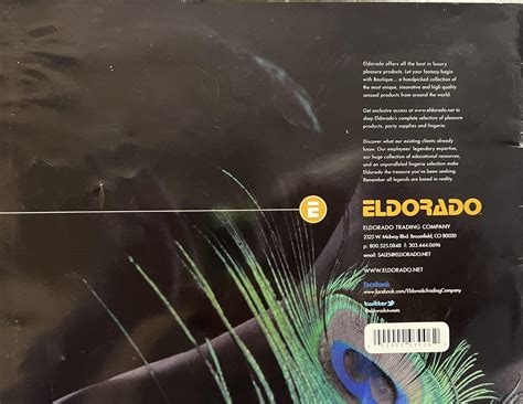 Boutique Luxury Pleasure Products Catalog ELDORADO *Adult Sex Toy