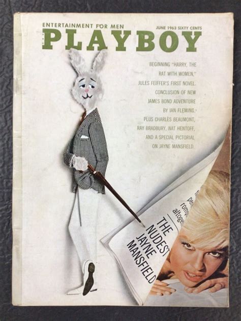 Playboy Magazine June 1963 Centerfold Jane Mansfield Free Shipping