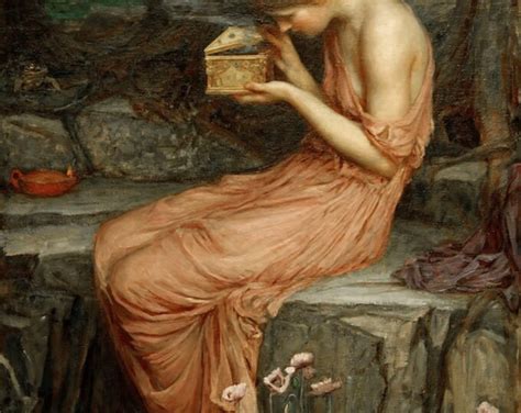 Exceptional J. W. Waterhouse Art With Beautiful Mid 1800s Wood Antique ...