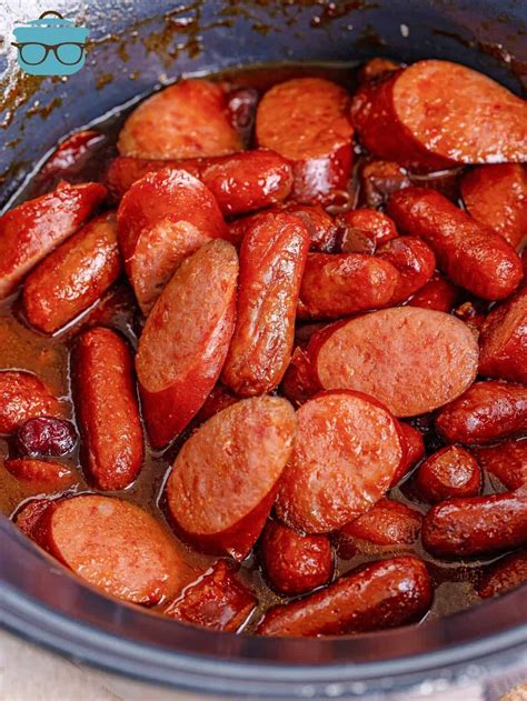 Crock Pot Glazed Sausages | Recipe | Sausage crockpot recipes, Sausage