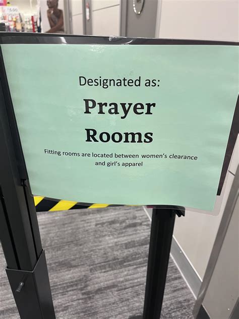 Target designated half their fitting rooms into prayer rooms : r