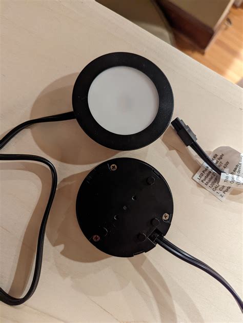 How do I hardwire these under shelf puck lights together? : DIY