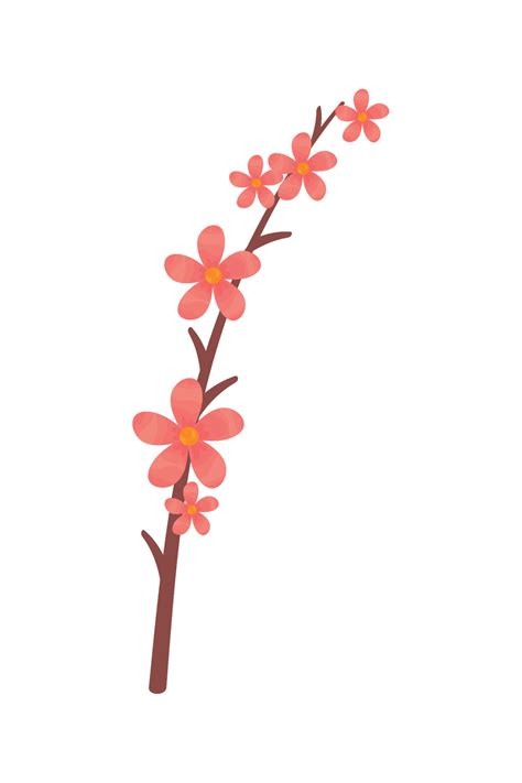 branch  flowers  vector art  vecteezy