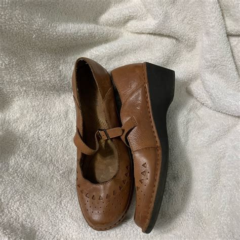 Naturalizer 9.5 Mary Janes Brown Leather - Gem