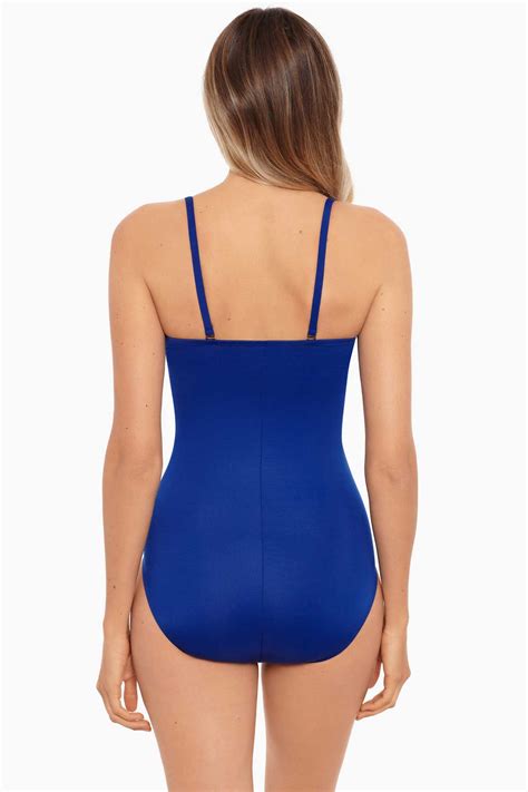 Miraclesuit Rock Solid Madrid Bandeau One Piece Swimsuit