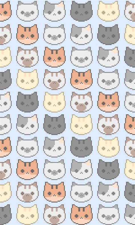 Pixel Cat Wallpapers - Top Free Pixel Cat Backgrounds - WallpaperAccess