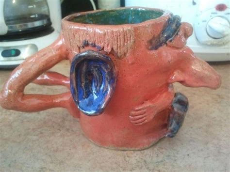 creepy coffee cup | Wickedly creepy hand made mug of weirdness ...
