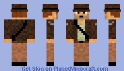 Индиана Джонс Minecraft Skin