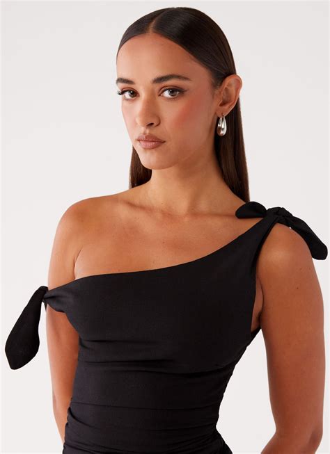 Amazonia Linen Mini Dress - Black – Peppermayo