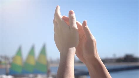video clapping hands real slow motion Stock Footage Video (100% Royalty ...