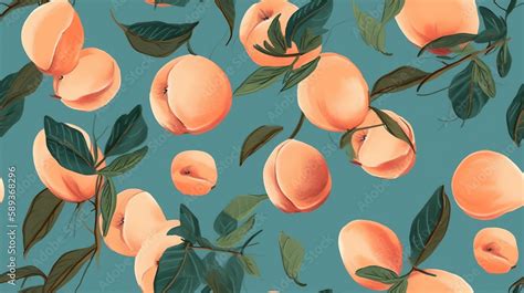 Peaches texture background, peaches wallpaper Stock Illustration ...