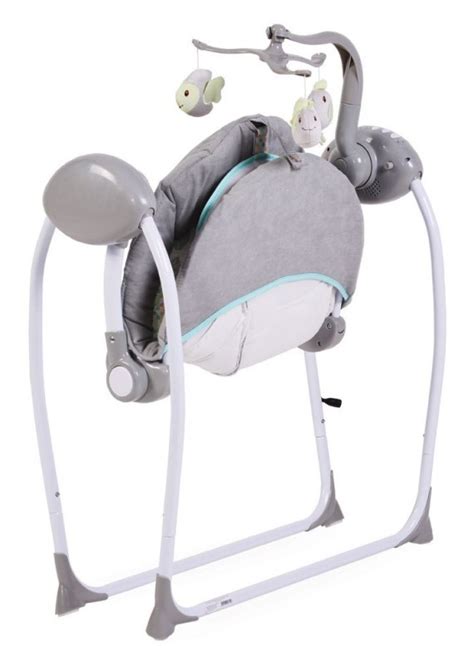 Бебешка люлка Cangaroo, Baby Swing+, сив, Люлки и шезлонги, VIPbebe.net