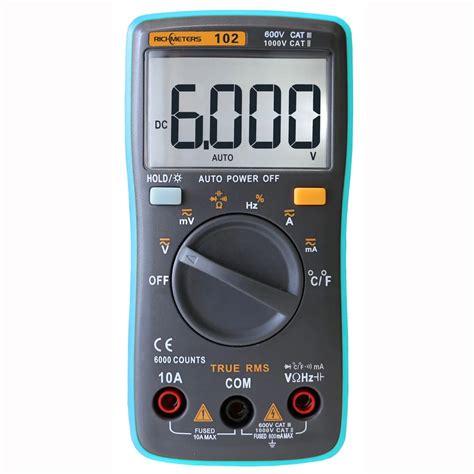 RICHMETERS RM102 Digital Multimeter DMM DC AC Voltage Current ...