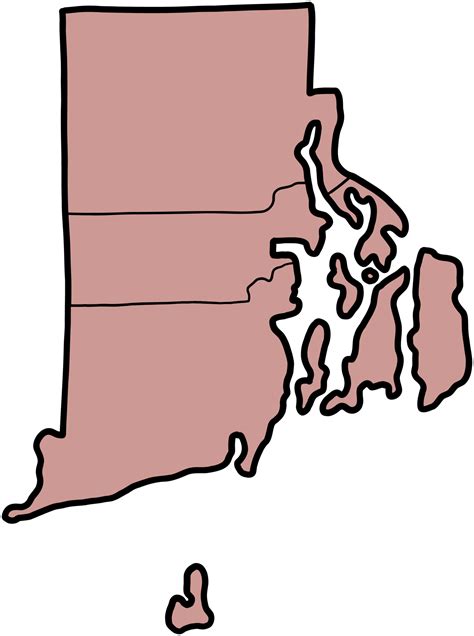 doodle freehand drawing of rhode island state map. 35898456 PNG