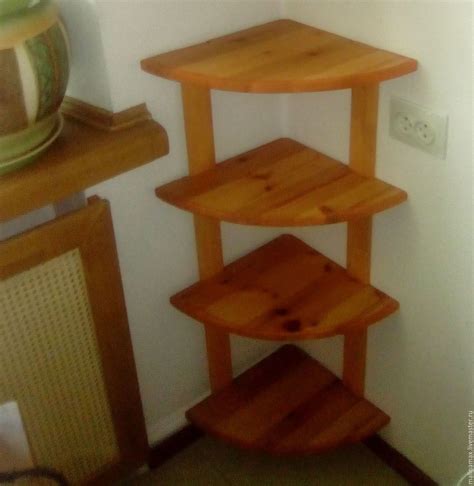 Сделать угловую полку своими руками на кухню - фото