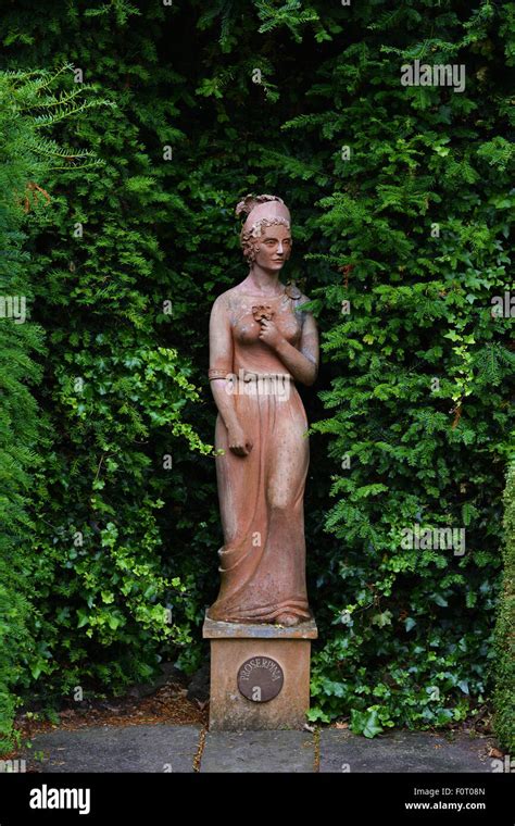 Proserpina is a Roman goddess. Statue located in Birmingham Botanical ...