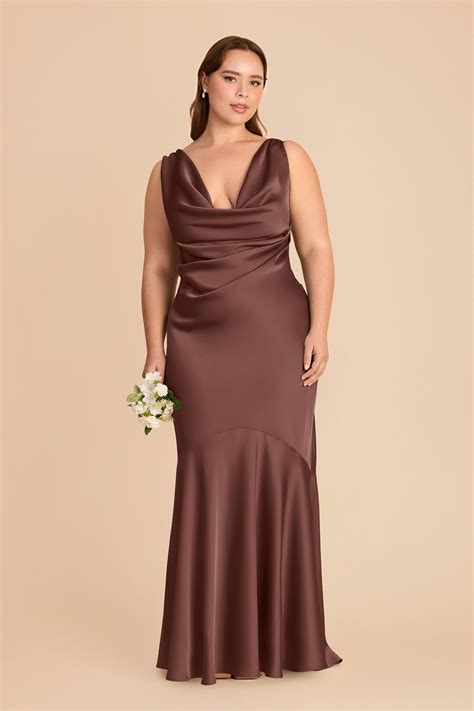 Chocolate Brown Bridesmaid Dresses | Birdy Grey
