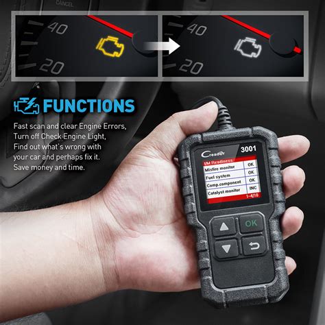 Launch X431 CR3001 auto Full OBD2 OBDII Code Reader Scanner OBD 2 ...
