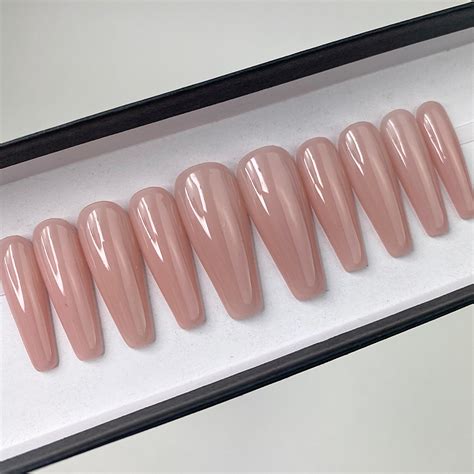 Ready To Ship Now- Classy Soph Nude Pink Glossy, C-Curve, Size S, M, L