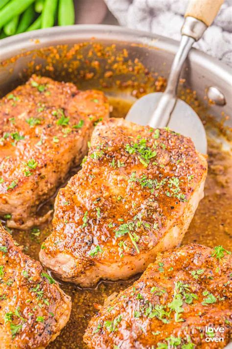 Honey Mustard Pork Chops • Love From The Oven