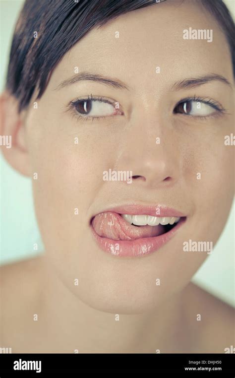 Woman close up lips not face hi-res stock photography and images - Alamy