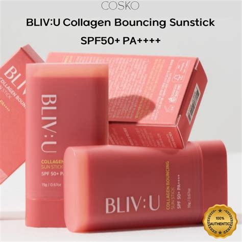 [BLIV:U] Collagen Bouncing Sunstick SPF50+ PA++++ | Shopee Malaysia