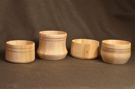 Солонка из дерева | Ramekins, Kitchen
