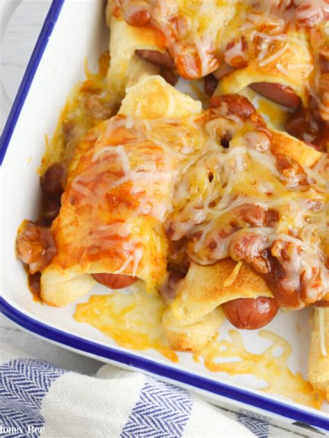 Chili Cheese Dog Casserole - Graceful Little Honey Bee