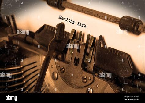 Old typewriter with paper Stock Photo - Alamy