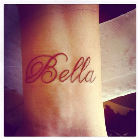 Bella Name Tattoo