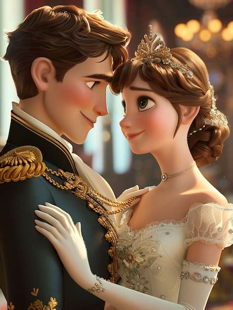 Free Photo | 3d cartoon princess and prince