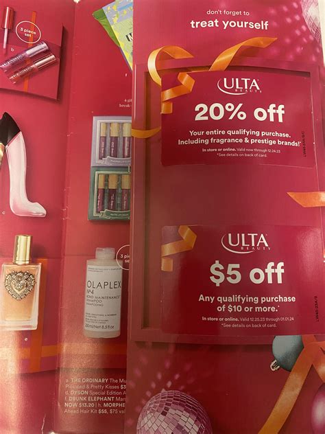 Ulta: Check your mail for another 20% off prestige and a $5 off $10