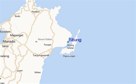 bitung tide station location guide