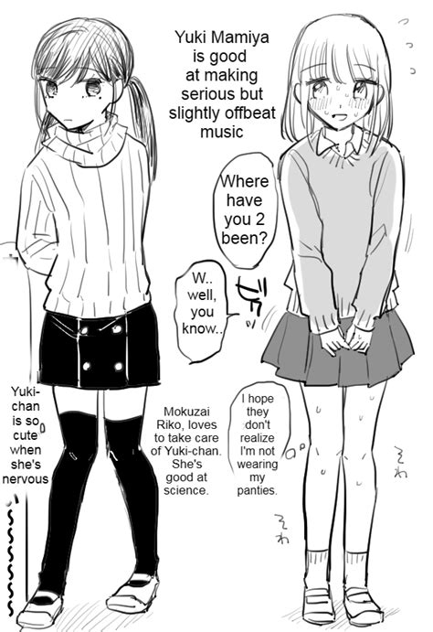 Desperate school girl pees in front of her friend 7 - Omorashi Doujins