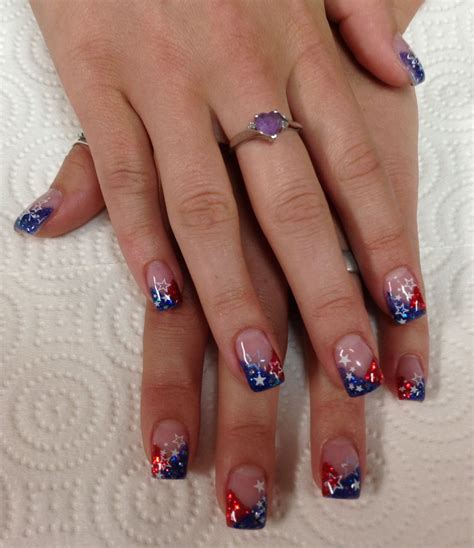 blue flower nails 4