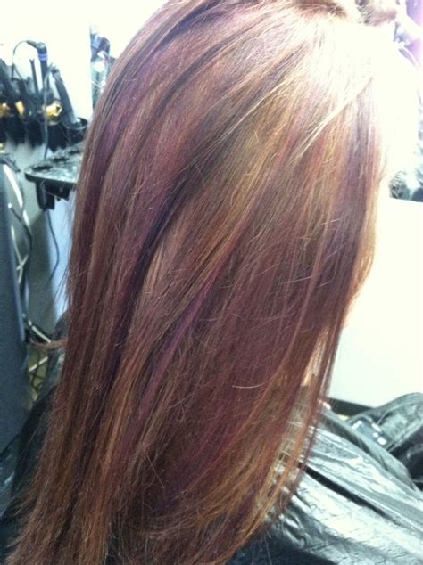 violet highlights in blonde hair 1