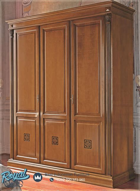 model lemari pakaian modern  pintu klasik  kaca minimalis