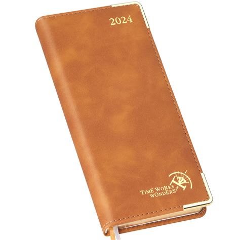 POPRUN 2 Year Pocket Calendar 2024-2025 Monthly Notebook Planner for