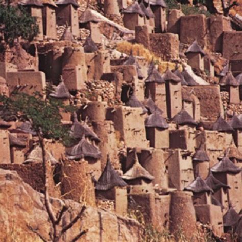 Cliff dwellings of the Dogon tribe, Sudan (Encyclopaedia Britannica ...