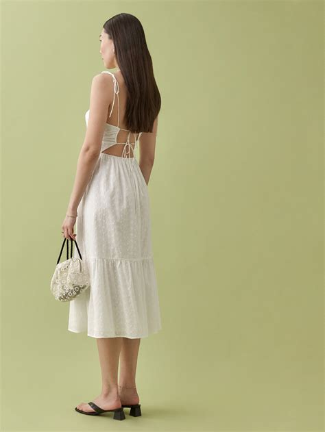 Heaven Dress - Spaghetti Strap Midi Voile | Reformation