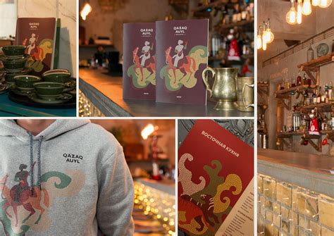 Qazaq restaurant branding on Behance